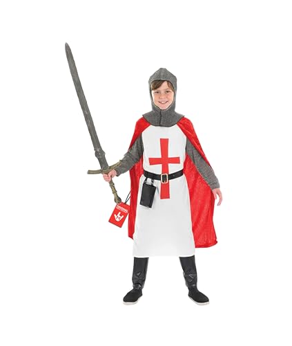 Fun Shack Disfraz Caballero Medieval Niño, Sant Jordi, Disfraces para Carnaval y Halloween, XL