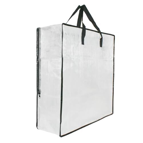 GONGKANGYUAN 25 Gallon Large Clear Storage Bags with Zipper and Handles, Blanket Bags for Closet Storage, Underbed Storage Organizer for Clothes Pillow Bedding Christmas Wreath
