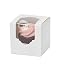 Yotruth White Mini Cupcake Boxes Single 2.5" x 2.5" x 2.5" with Window and Insert 24 Pack