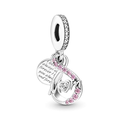 Image of Mom Family Charms Bead for Bracelets and Necklaces Jewelry Charm for Women Valentine Mother's Day