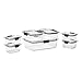 Rubbermaid Brilliance Leak-Proof Food Storage Containers with Airtight Lids, Set of 7 (14 Pieces Total) | BPA-Free & Stain Resistant