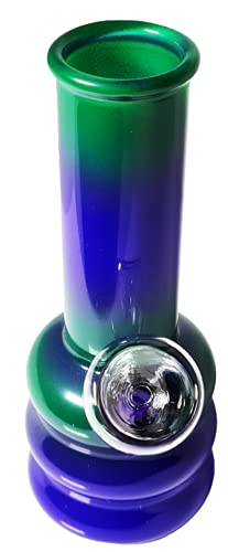 Handgefertigte Rasta Bong Reisebong Glasröhrchen Borosilikatglas Mini Hookah 12,7 cm günstig (SG-08) – Bild 3