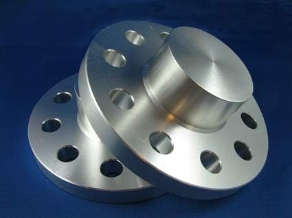 2 Billet Hub Centric Wheel Spacers 5x112 Capped 15mm Compatible with Mercedes with Grease Cap on Front Hub