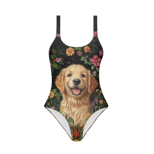 Image of Uourmeti Girls' One-Piece Swimwear Halter Bathing Suit Big Kids Summer Beach Swim Suits Swimming Wear