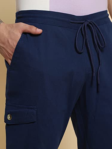 Image of Dennis Lingo Denim Slim Fit Trackpant For Men