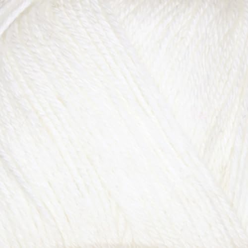 Image of JubileeYarn Baby Soft Bamboo Cotton Yarn - 50g /Skein - Cotton White - 4 Skeins