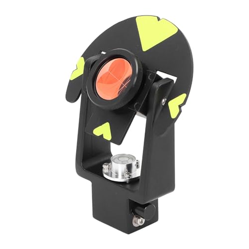 Mini Prism, Portable Mini Prism with K9 Glass, Portable Surveying Reflector for Total Station Measuring, Used for Land Surveying, Level