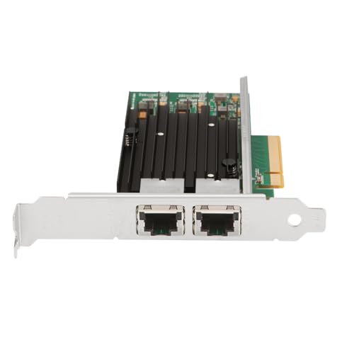 Image of IO CREST PCIe Dual Port 10GB RJ45 Ethernet LAN Card with Intel X540 Controller, for Windows /Linux /ESX Servers, Compare to Intel X540-T2 (10 Gigabit, 2-Port 10G)