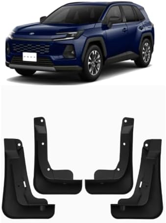 4Pcs Fit for Mud Flaps Toyota RAV4 2026 Splash Guards Molded Front and Rear Fender Cover Black ABS