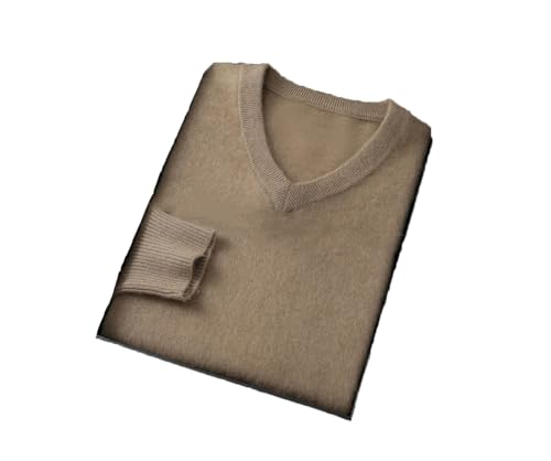 Hamthuit Men's Loose Fit Long Sleeve Sweater V Neck Dress Sweater Thick Bottom Knitted Sweater Loose Warm Pullover