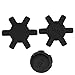 Hordion 4Pcs L075 Flexible NBR Rubber Spider Insert Solid Spider Center Fits L-075 L Jaw Coupling