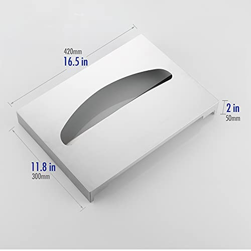 Gorlary Toilet Seat Cover Dispenser Wall Mounted Sus 304 Stainless Steel Brushed #TOP4