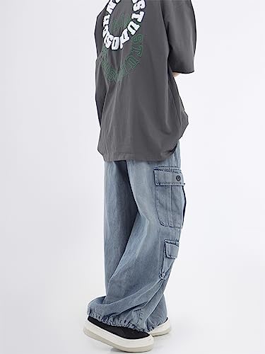 Grunge Emo Pants Y2K Baggy Jeans Fairycore Clothing Acubi Fashion Denim Cargo Sweatpant for Women Alt Goth Clothes2