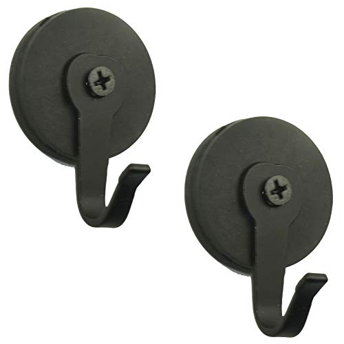 Powerful Magnetic Wreath Hooks (2 Pack) - Scratch-Free Silver Hangers Hold Up to 10 Lbs! Perfect for Hanging Tools in Garage, Christmas Wreaths, or as a Heavy Duty Magnetic Hook