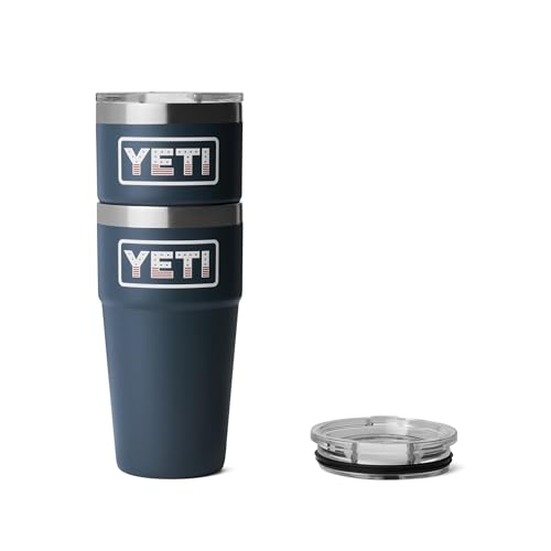 Image of YETI Rambler 20 oz Stackable Tumbler, Stainless Steel, Vacuum Insulated with MagSlider Lid