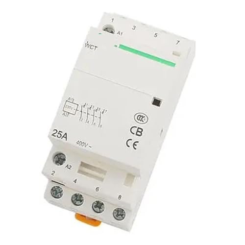 Contactor silencioso WCT-25A de 4 polos y 230V para gestionar la carga de vehículos eléctricos