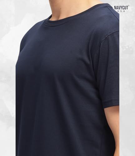 Image of Men T Shirt Cotton Round Neck | Solid Cotton Tee Half Sleeve | Breathable Casual T Shirt for Men | Stylish Round Neck Casual Wear | 12 Colors