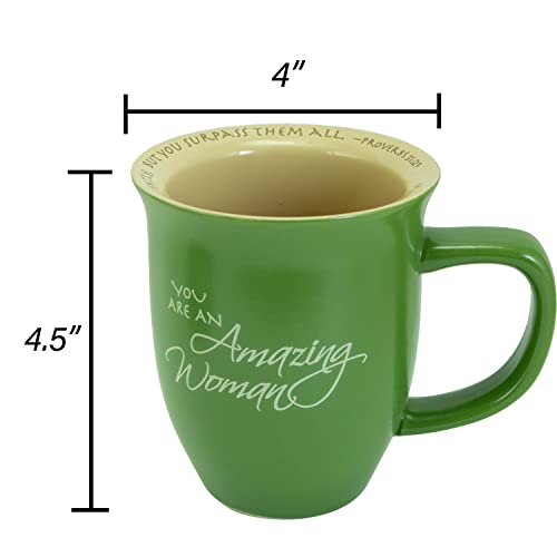 Mug en céramique verte isolant avec soucoupe de protection