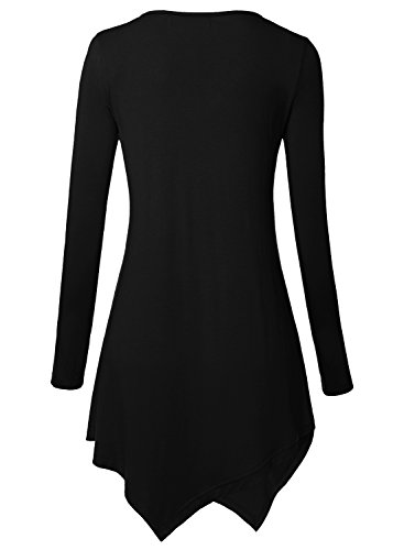 DJT- Maglietta Maniche Lunghe collo a V Bottoni