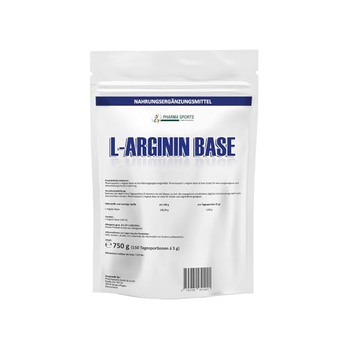 L-Arginin Base Pulver - PREMIUM Qualität - gewonnen durch pflanzliche Fermentation 750g