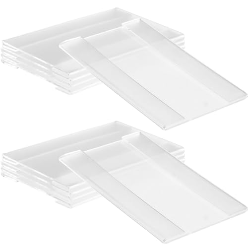 WRITWAA Portaetiquetas Acrílico Transparente 10 Unidades para Supermercados y Tiendas Soporte Exhibición Precio Resistente y Fácil Inserción Adecuado para Estantes y Señalización