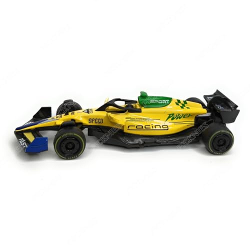 Image of 1:36 Scale Diecast F1 Racing Car with Pull Back Action, Metal Body Toy Model, Monaco GP 2024 Design Senna Tribute Livery, Formula Racing Car for Kids & Collectors