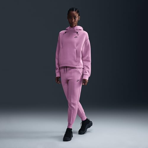 Nike Sportswear Tech Fleece Women's Oversized Hoodie (FV6322-632, Beyond Pink/Black)4
