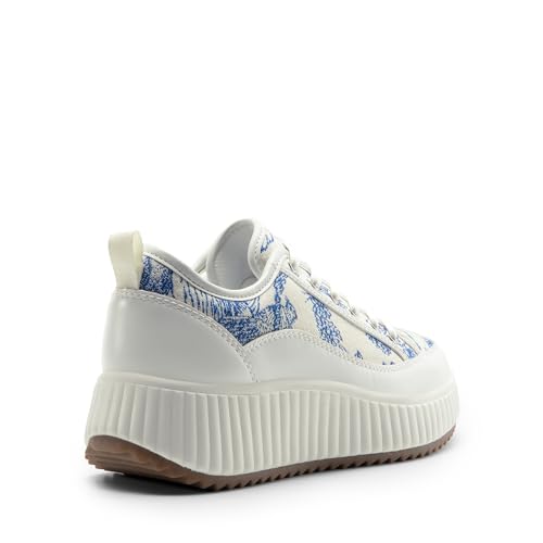 Image of DREAM PAIRS Women Platform Chunky Lightweight Comfortable Casual Lace Up Sky Walking Fashion Sneakers