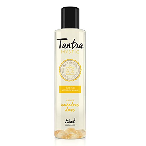 Óleo Para Massagem Sensual Tantra Mystic Amêndoas Doces - 200ml