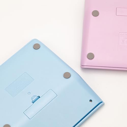 Image of 14 Digital Calculator Count use Student School Stationery Custom Cute Dual Power Real Solar Calculator (Cream)