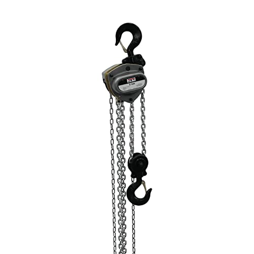 JET 3-Ton Hand Chain Hoist, 15' Lift, Overload Protection (L-100-300WO-15)