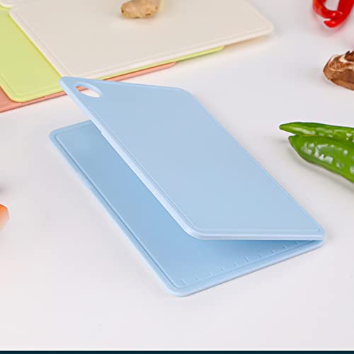 Tabla de cortar de cocina plegable, tabla portátil de plástico para picar con tablero adicional para alimentos, almacenamiento colgante en pared, ideal para picnic y acampada al aire libre miniatura 1