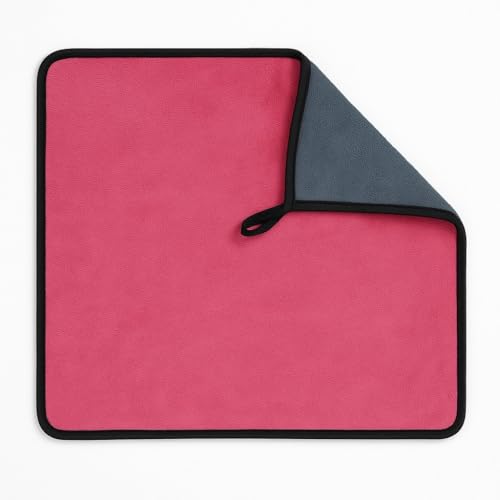 Image of Towel for Car Cleaning 400 GSM (Pack of 1 /Pink)- Micro Fiber Cleaning Towel, Cloth for Dusting Washing & Mirror Glass Cleaning, Microfibre Cloth for Drying & for Car Detailing