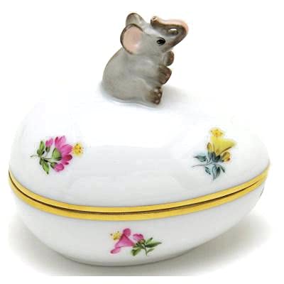 Amazon.co.jp: ヘレンド(Herend) ボンボン入れ(06054)象の飾り ミル
