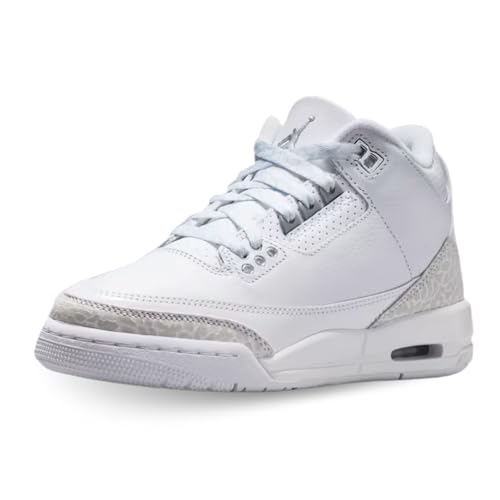 Retro Jordan 3 in White and Silver