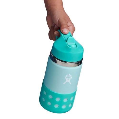 Image of Hydro Flask 12 Oz Kids Wide Mouth Straw Cap And Boot Dew
