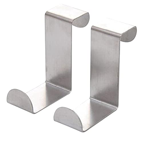Juego de 5 brocas centradoras de diamante para perforar azulejos, con 2 ganchos de acero inoxidable para armarios de cocina y ropa — Color: Plata miniatura 3