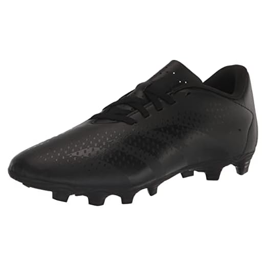 adidas Unisex Predator Accuracy.4 Flexible Ground Soccer Shoe, Black/Black/White, 10 US Men