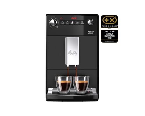 Melitta Purista Kaffeevollautomat, Mattschwarz, Flüsterleises Mahlwerk, Individuelle Kaffeezubereitung, Kompakte Größe, 1,2L Wassertank – Bild 3