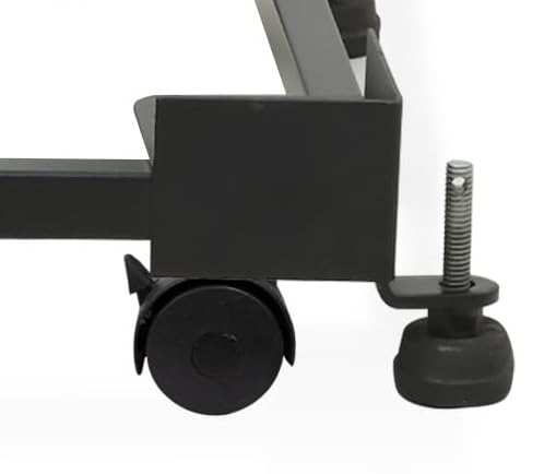 Image of CARE N TOUCH Adjustable Washing Machine Stand with Wheels | Front & Top Load 7kg-10kg Trolley | Fridge & Cooler Stand | Anti-Vibration Rust-Proof Metal Base | Up to 170 KG Black