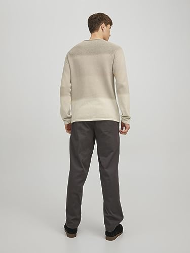 JACK & JONES Herren Strickpullover Rundhals Basic Langarm Sweater Baumwolle Shirt JJEHILL – Ansicht 3