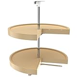 Rev-A-Shelf Almond 24 Polymer Pie-Cut Lazy Susans 2-Shelf