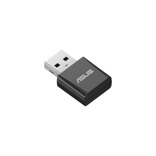 ASUS Tri-Band BE6500 WiFi 7 Nano USB Adapter, 6GHz Band, Support 4096-QAM, Plug and Play, Compatible with Windows® 10 & 11