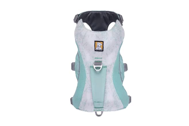 RUFFWEAR Swamp Cooler Hundegeschirr und Griff, leichte Laufausrüstung hält Haustiere bei heißem Wetter kühl, Verstellbar, stark und kühlend, 2 Leinen-Portale, Sage Green (Medium, 69-81cm)