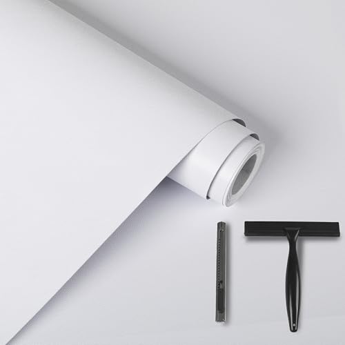 Alened Klebefolie Möbel Weiß Matt 40x300cm Inklusive Toolkit Möbelfolie...