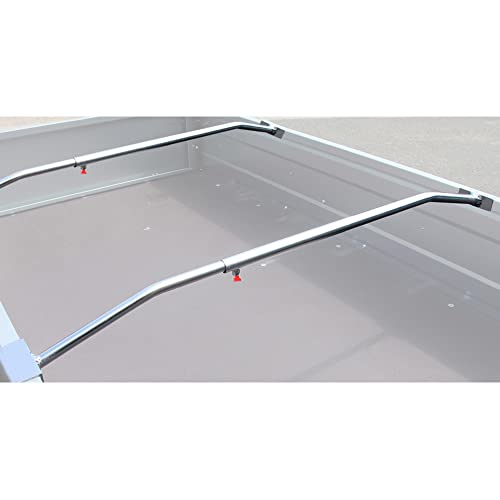 2X Flachplanenbügel Aluminium verstellbar 108-146cm Planenbügel für Anhänger