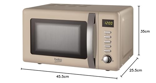 Beko MOC20200C Retro Mikrowelle mit 20 Litern Garraum