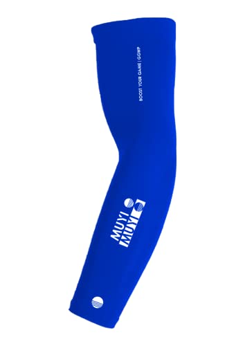 MUYI ® Gaming Sleeve - Arm Sleeves / Stulpen - Herren / Damen - Für Handball, Volleyball, Basketball, Rennrad - Sport Ärmel - Esport Zubehör - Compression Armlinge - Blau / M