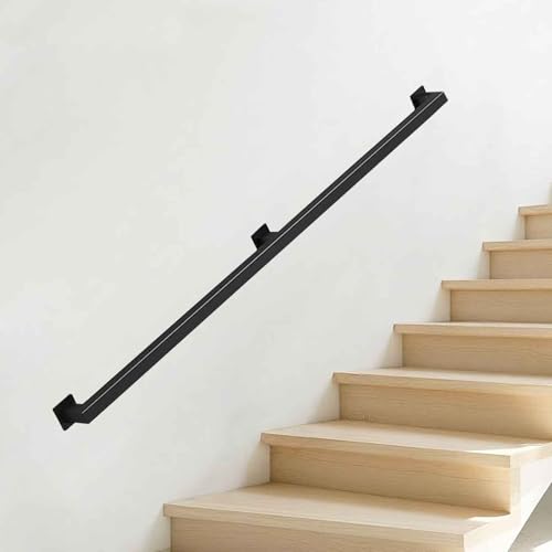 階段用手すり、30cm〜600cmハンドレール階段、壁取り付け手すり安全廊下サポートロッド(180cm)