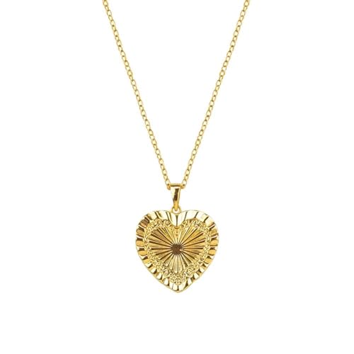 Collier cœur pour femmes en or 18k bijou élégant au quotidien